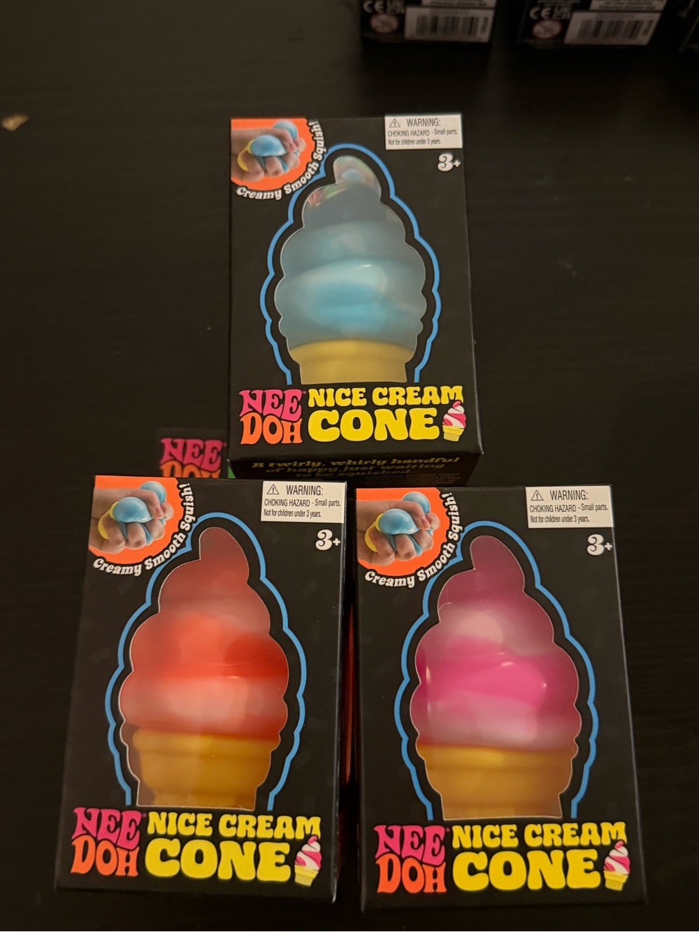 Nice Cream Cone Kids Toy - Assorted Blue, Pink, Orange